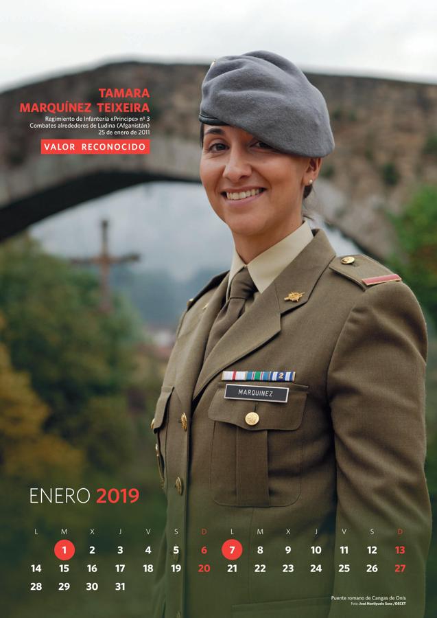 El Ejército de Tierra ha querido homenajear a las uniformadas incluyéndolas en su tradicional calendario