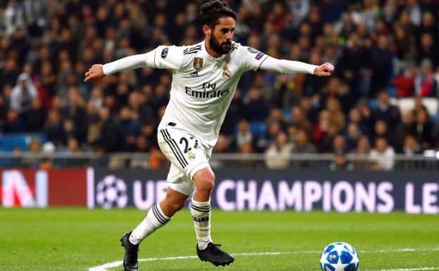 Isco durante el partido ante el CSKA