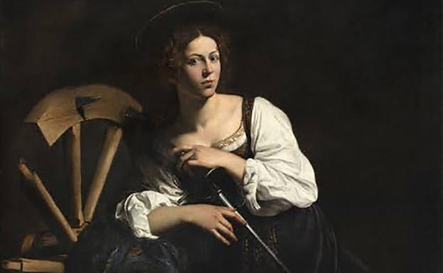 'Santa Catalina de Alejandría', cuadro de Caravaggio.