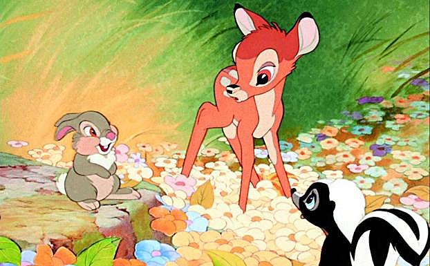 Escena de la película 'Bambi' (1942).