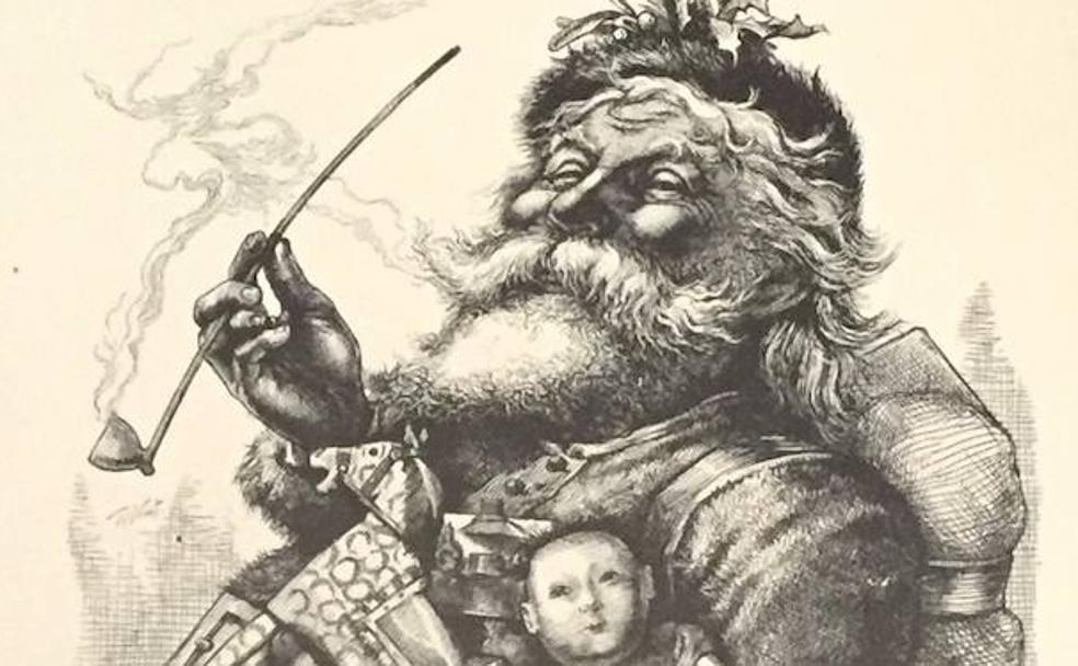 Ilustración de Santa Claus, por Thomas Nast.