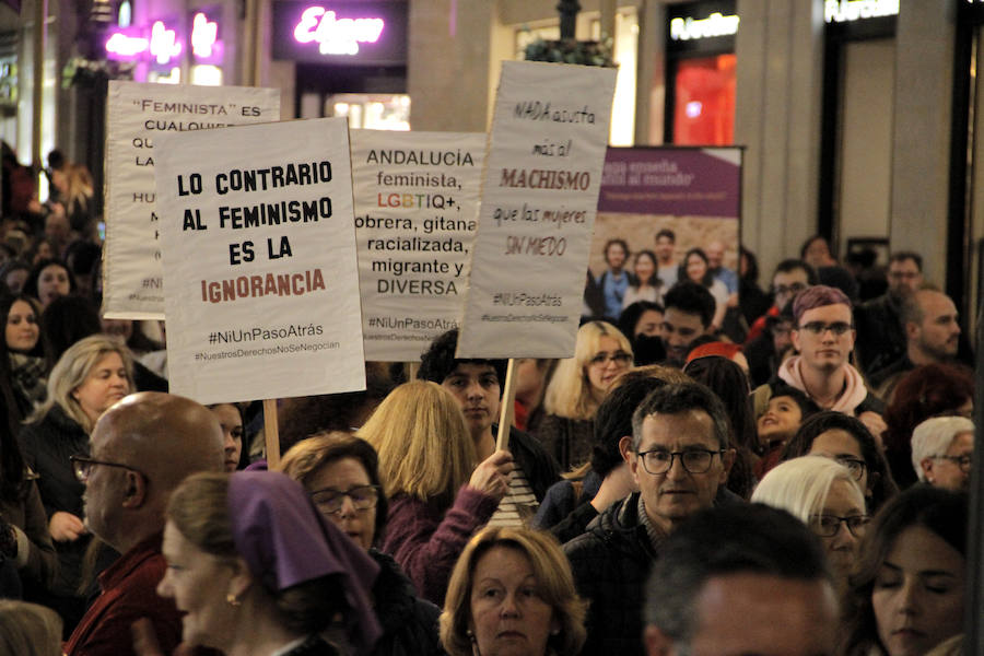 Fotos: Manifestación feminista en Málaga &#039;Ni un paso atrás&#039;, en imágenes