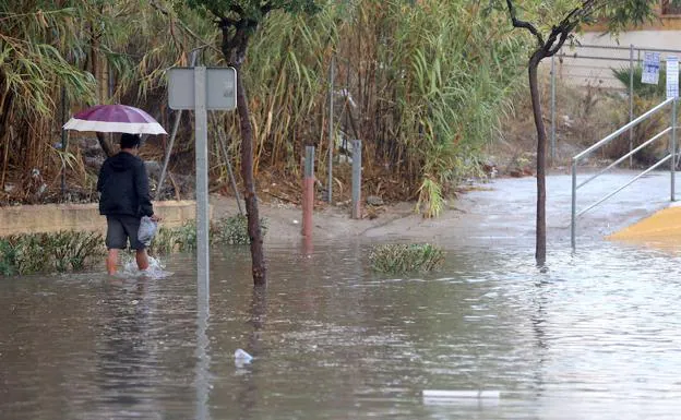 Imagen de archivo de las últimas inundaciones en Málaga.