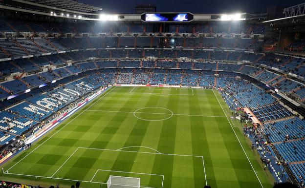 El Estadio Santiago Bernabéu. 