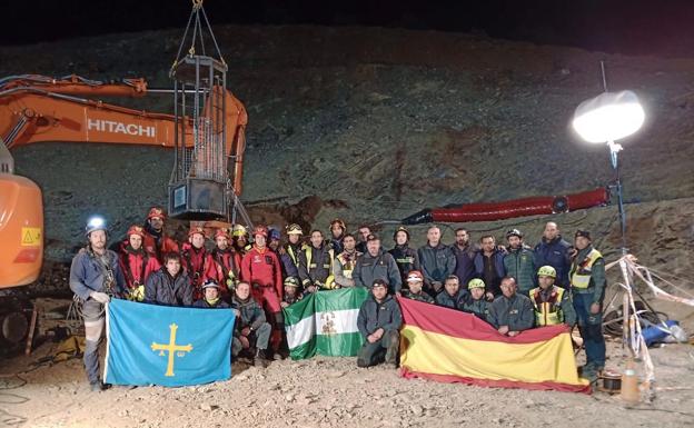 Miembros del equipo que ha participado en el rescate. 