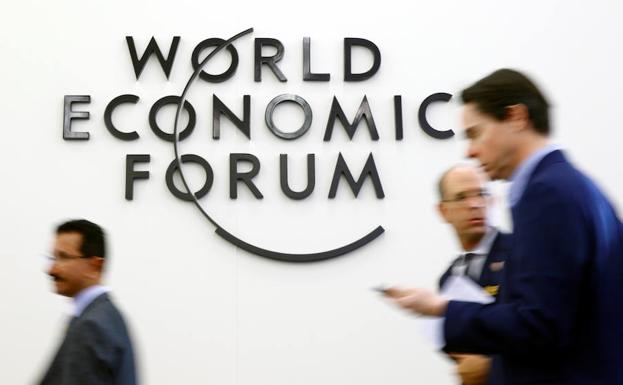 Asistentes al Foro Económico Mundial de Davos.