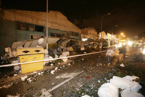 Ocurrió un 1 de febrero de 2009. Este fenómeno asustó a este barrio malagueño