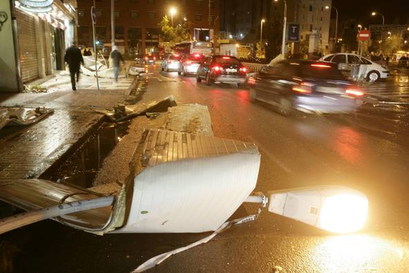 Ocurrió un 1 de febrero de 2009. Este fenómeno asustó a este barrio malagueño