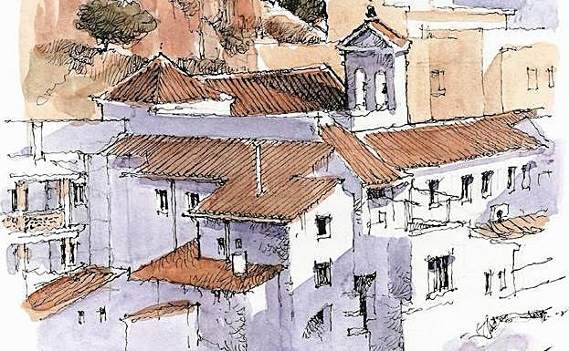 Málaga a trazos: El atardecer de Lady Louisa