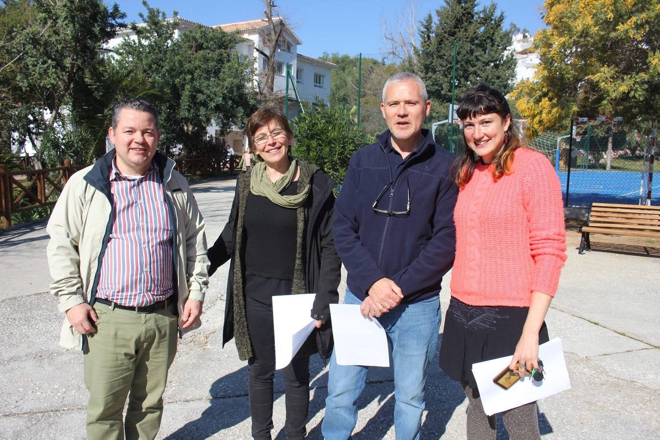 Flavio Álvarez, Cecíle Michel, Alain Gil y Maia Hannebert. El Liceo Francés acoge el ‘Foro Des Métiers’. 