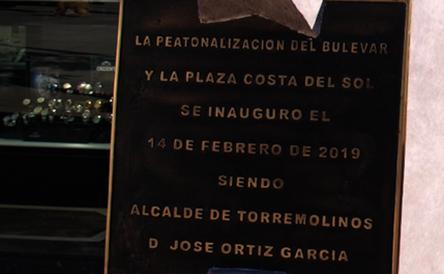 La placa, descubierta la semana pasada. 