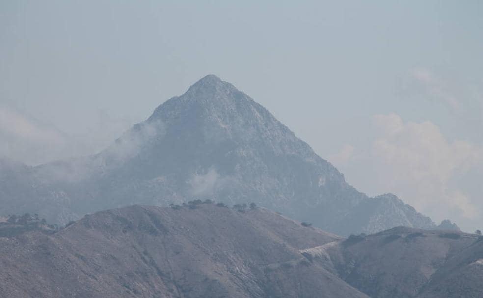 Imagen del pico del lucero, en Cómpeta. 