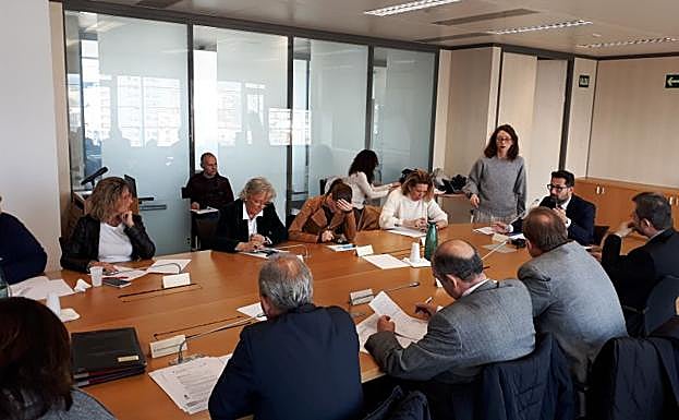 Un momento del consejo de la Gerencia Municipal de Urbanismo. 