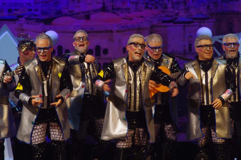 Segundo premio en murga: 'Los de pasao mañana'.