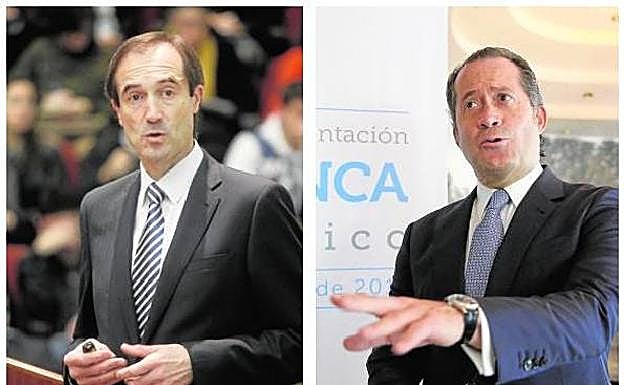 Manuel Menéndez, consejero de Liberbank. Juan Carlos Escotet, presidente de Abanca. 