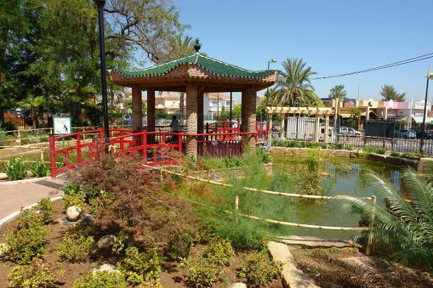 Vista del parque Oriental Bienquerido, uno de los grandes reclamos de Alhaurín de la Torre. 