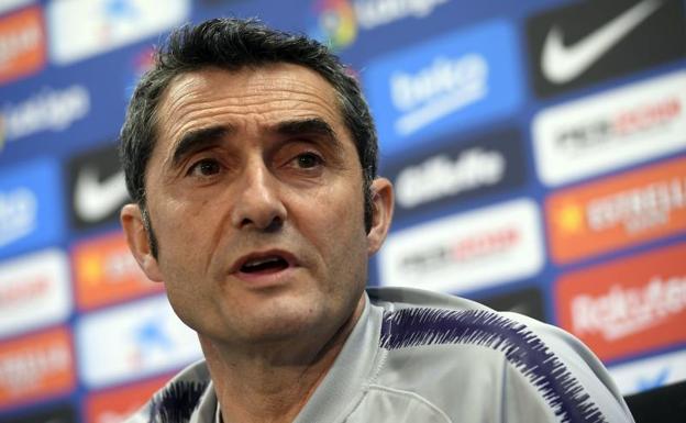 Ernesto Valverde, en la rueda de prensa previa al enfrentamiento de su equipo ante el Real Madrid de este sábado.