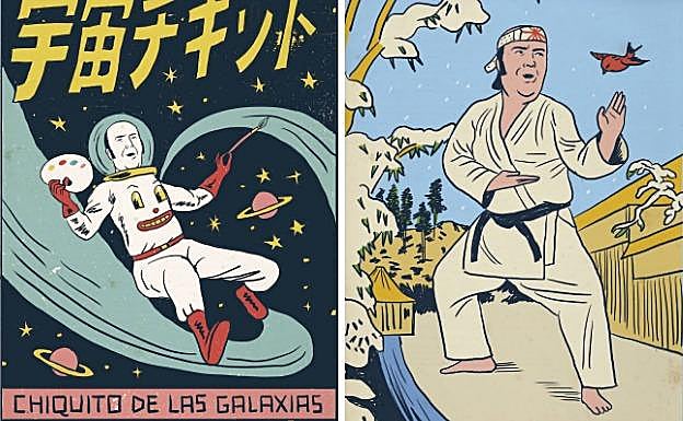 Dos de las ilustraciones del libro.