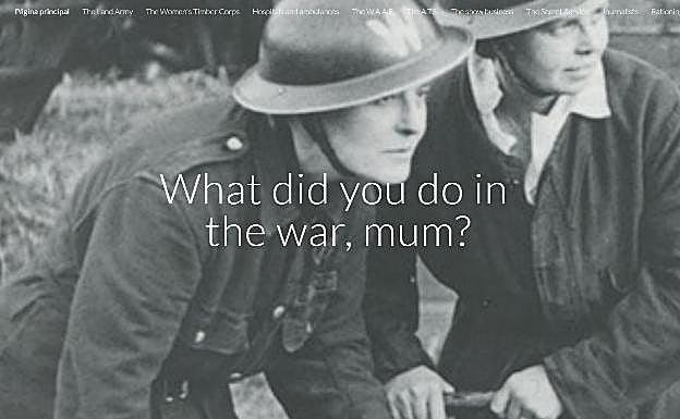 Página principal de la web creada por estudiantes de la Escuela Oficial de Idiomas. 