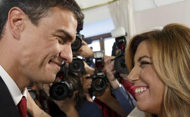 Pedro Sánchez y Susana Díaz, en una imagen de archivo.