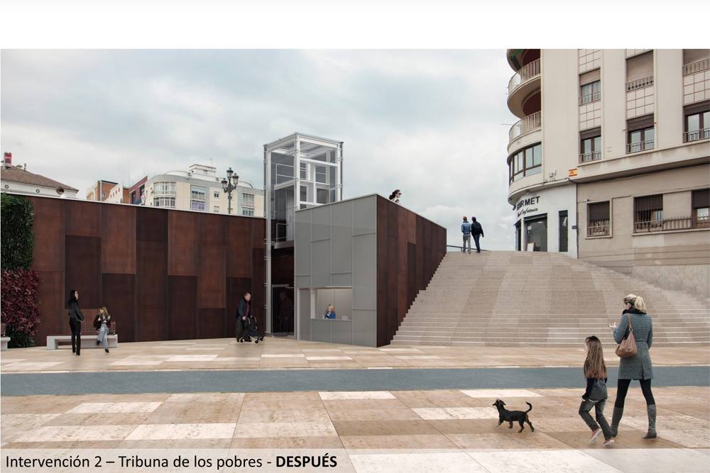 Recreaciones de cómo quedará la renovación de zonas de Carretería y Álamos, así como el entorno del la plaza de San Francisco.