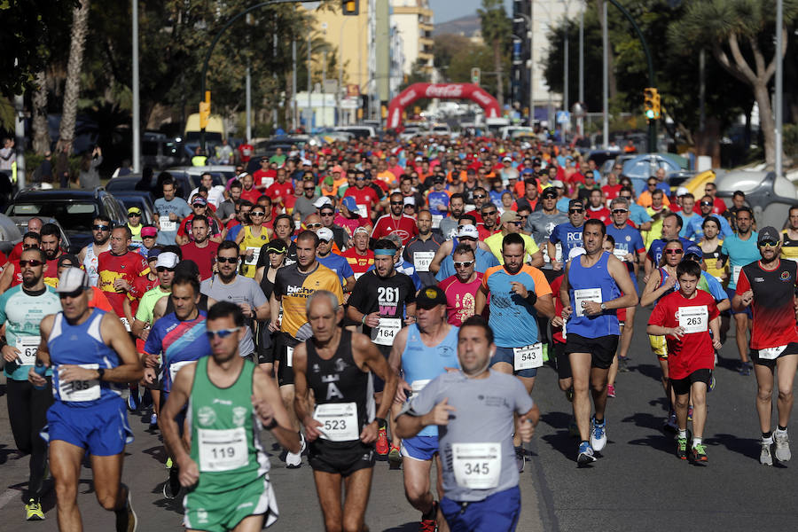 Unos 700 corredores participaron en la tradicional prueba con llegada a Gibralfaro