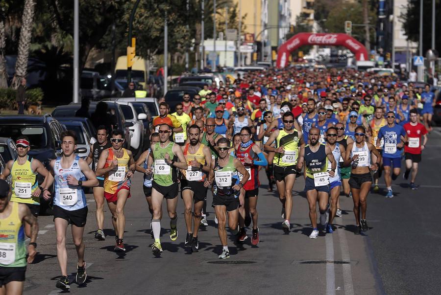 Unos 700 corredores participaron en la tradicional prueba con llegada a Gibralfaro
