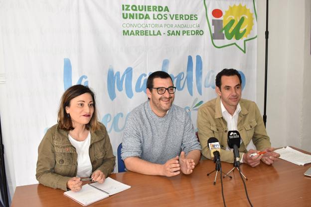 Victoria Morales, Guzmán Ahumada y Miguel Díaz.