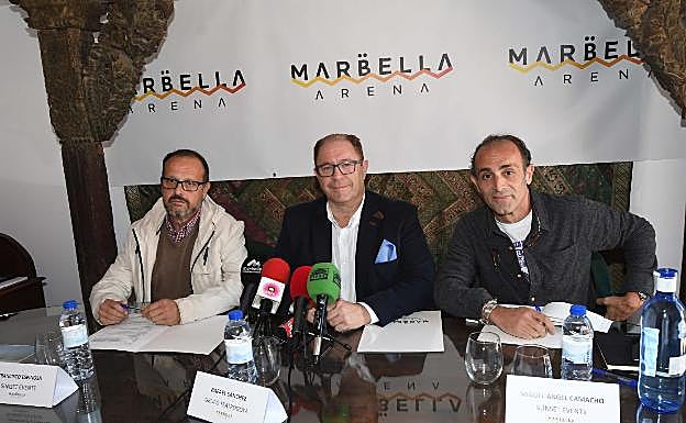 Pachi Espinosa, Rafael Sánchez y Miguel Ángel Camacho.