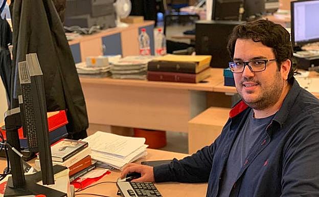 Alberto Gómez, en la redacción de SUR. 