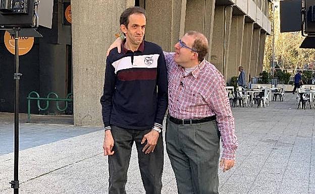 José de Luna y Alberto Nieto, dos de los actores de la película 'Campeones'.