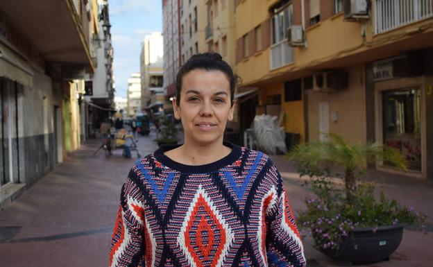 Natalia Moyano, en Rincón de la Victoria. 