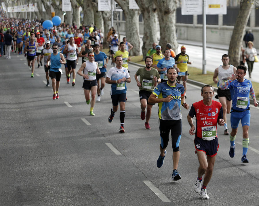 Más de 7.500 corredores participan en la 29ª edición de la Media Maratón Ciudad de Málaga.