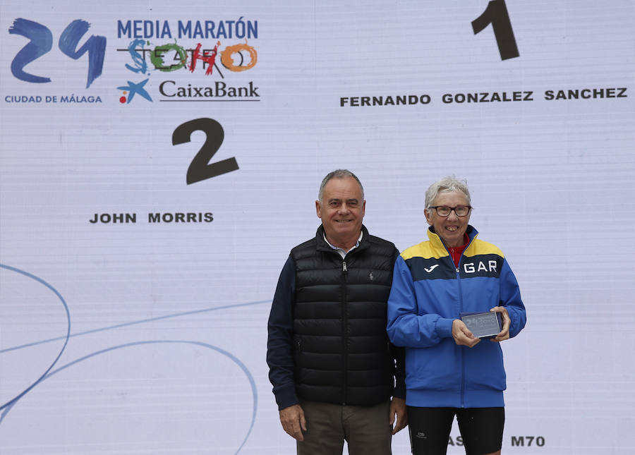 Podio femenino máster 70.