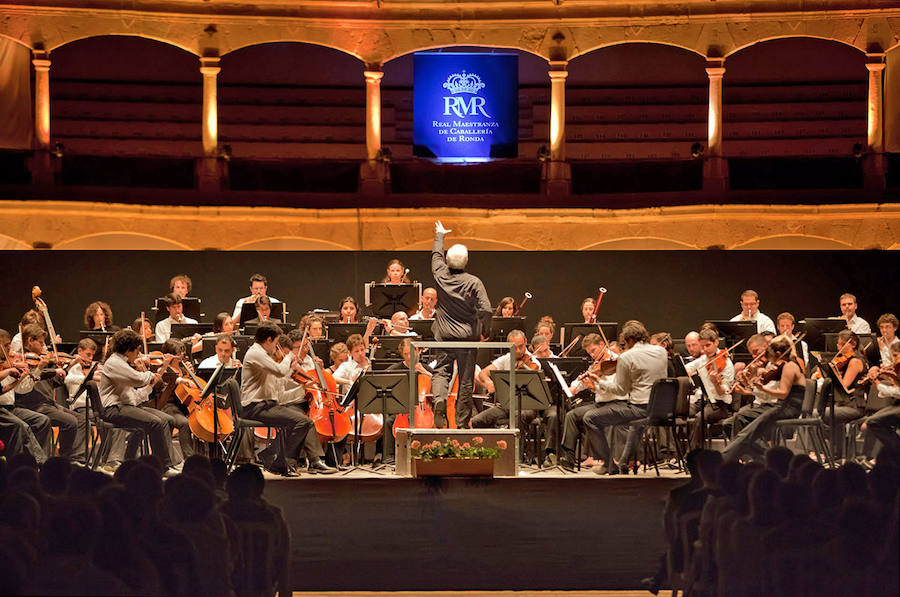 El director Daniel Barenboim ya intervino en el evento. 