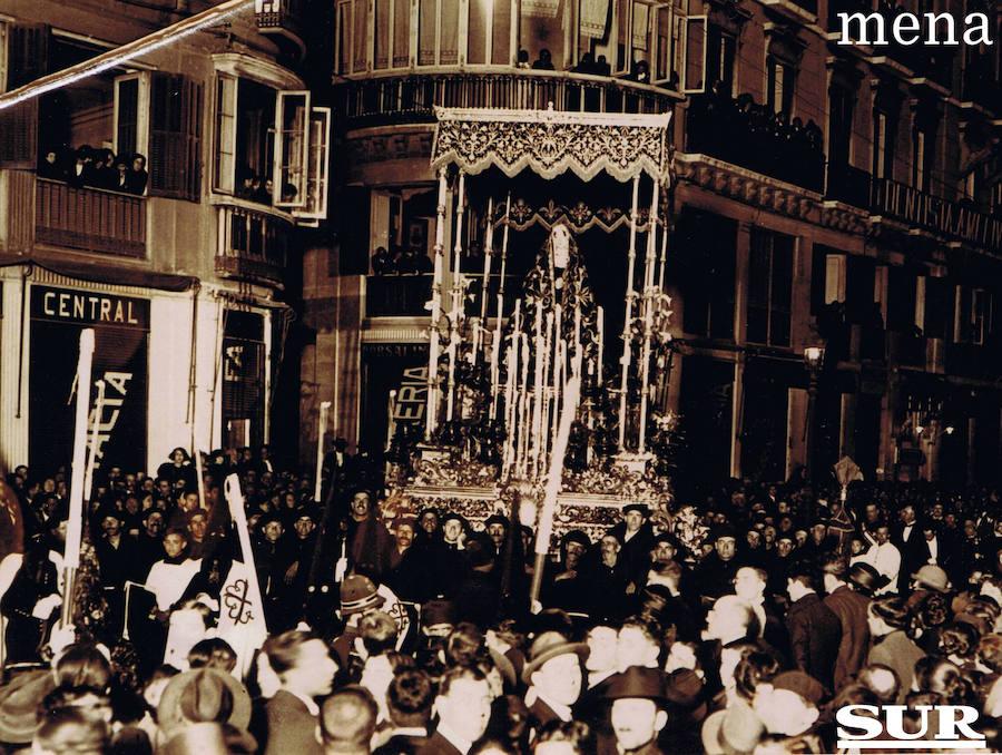 Fotos: Momentos históricos de la Congregación de Mena: el Cristo de la Buena Muerte, la Soledad Coronada y su nexo con La Legión