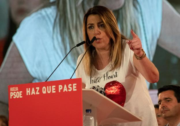 La secretaria general del PSOE-A, Susana Díaz. 