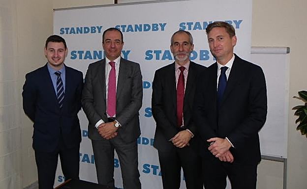 José Manuel Troyano, Pedro García, José Manuel Luque y Thomas Potter, de Standby Consultores