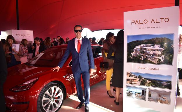 Matías Villarroel en el evento de presentación. 