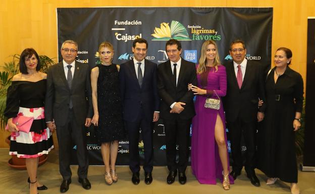 Mercedes Domínguez, Francisco Salado, Manuela Villena, Juanma Moreno, Antonio Banderas, Nicole Kimpel, Antonio Pulido y Josefina Sáez.