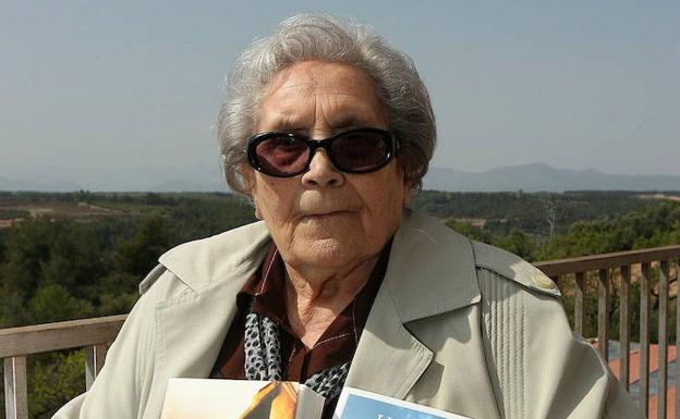 Neus Català en una imagen de cuando tenía 97 años.