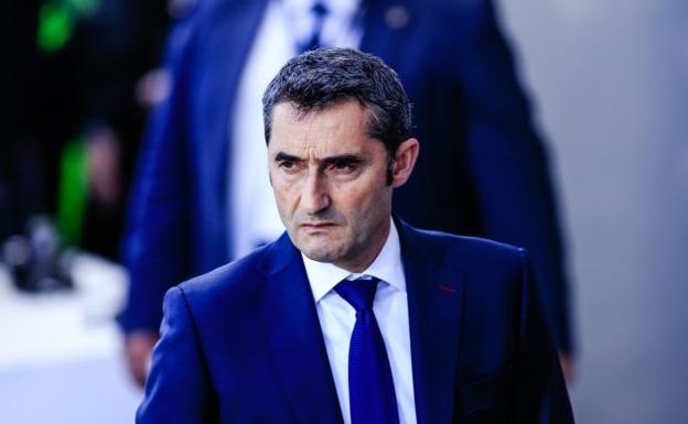 Ernesto Valverde, tras el partido ante el Huesca. 