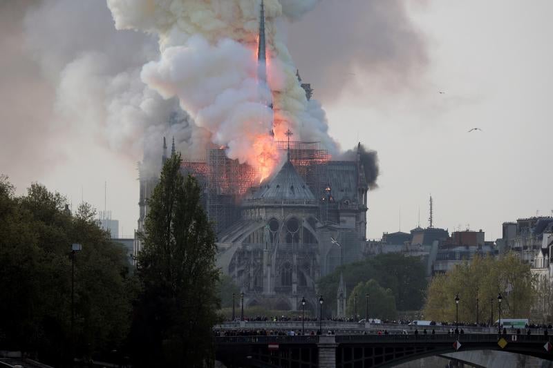 Fotos: El incendio de la catedral de Notre Dame, en imágenes