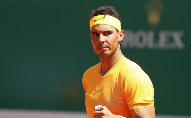 Rafa Nadal, durante un partido en Montecarlo.