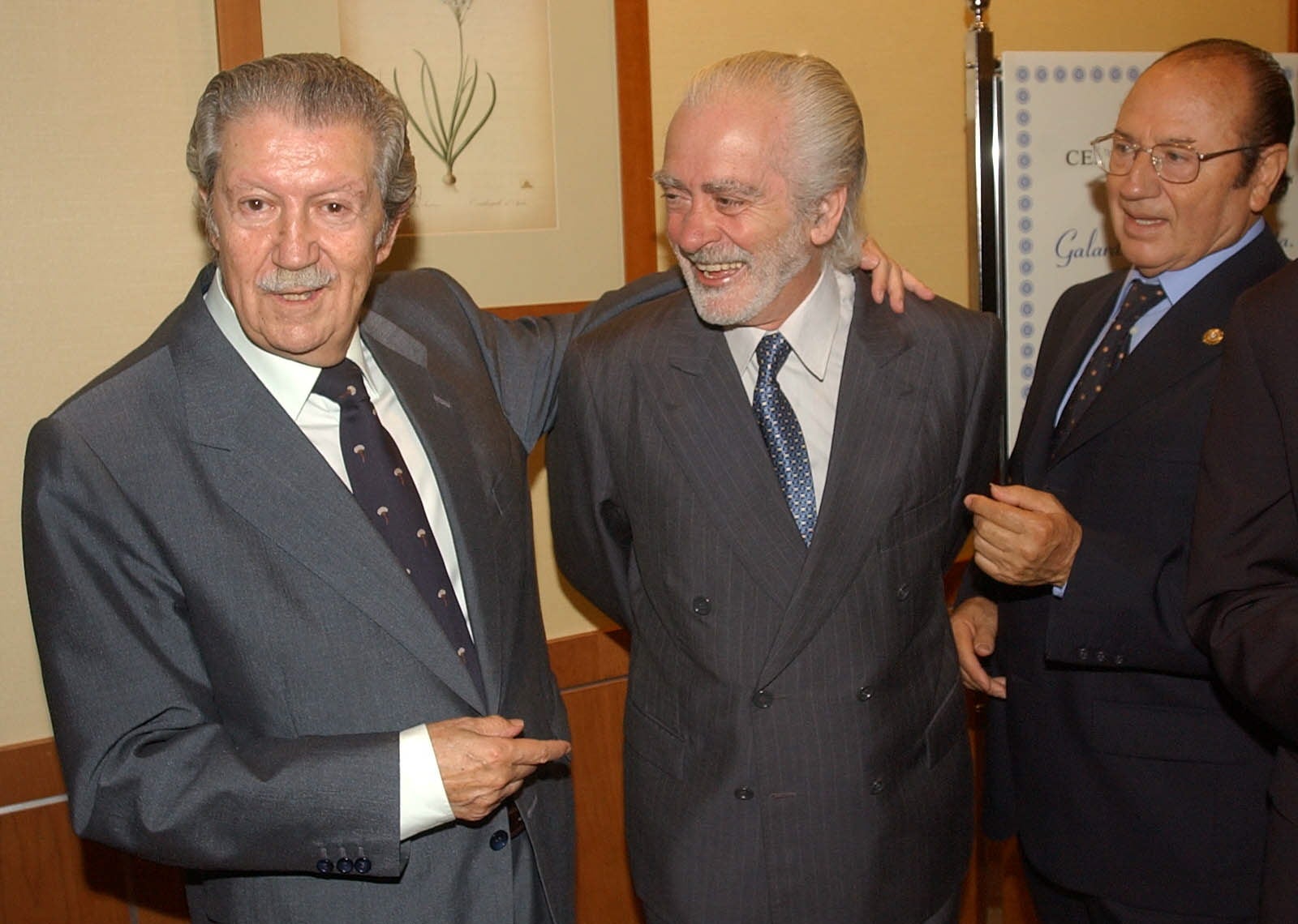 Manuel Alcántara con Fosforito y Manuel Sanlúcar.