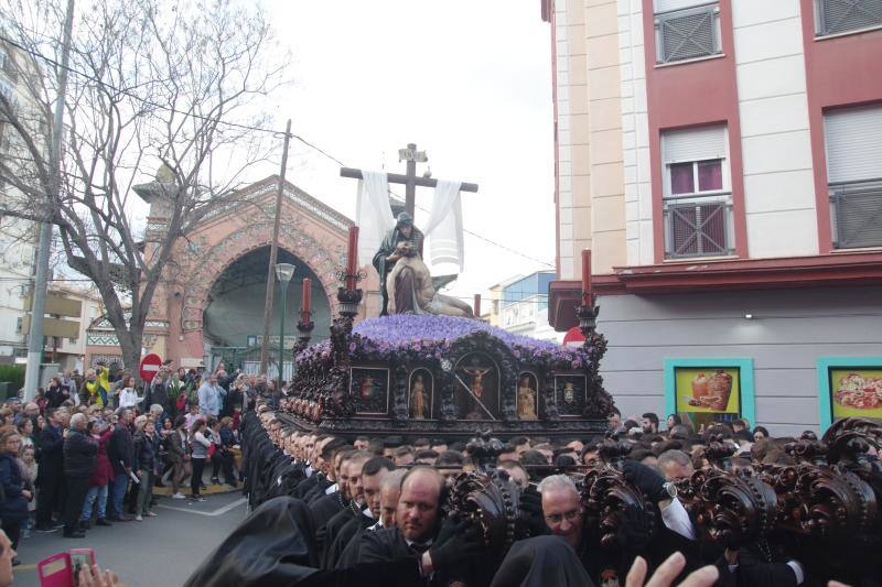 Los cortejos procesionales de Monte Calvario, Descendimiento, Dolores de San Juan, Amor, Traslado, Piedad, Sepulcro y Servitas