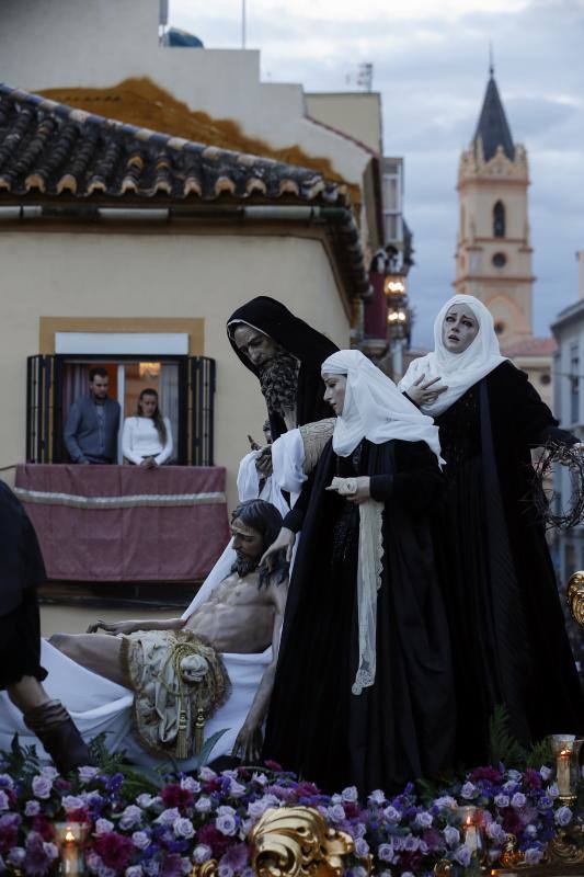 Los cortejos procesionales de Monte Calvario, Descendimiento, Dolores de San Juan, Amor, Traslado, Piedad, Sepulcro y Servitas