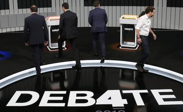 Debate de los candidatos para las elecciones generales del 26-J de 2016. 