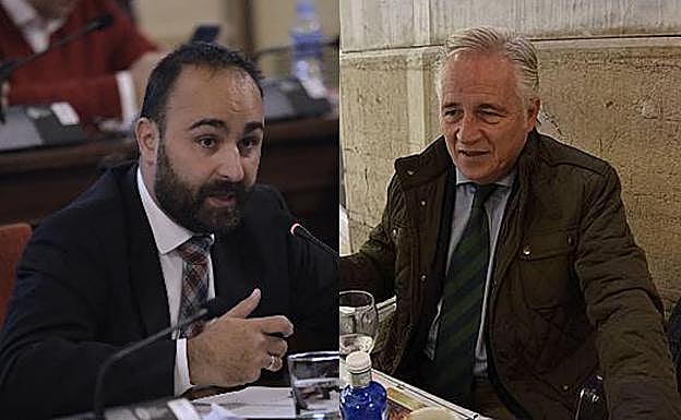 Mario Cortés (i) y Joaquín Ramírez.