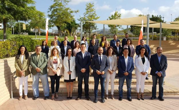 Foto de familia de los candidatos de Cs a las municipales